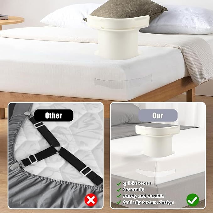 Lock Sheet Holders,Bed Sheet Lock Clips Set of 4