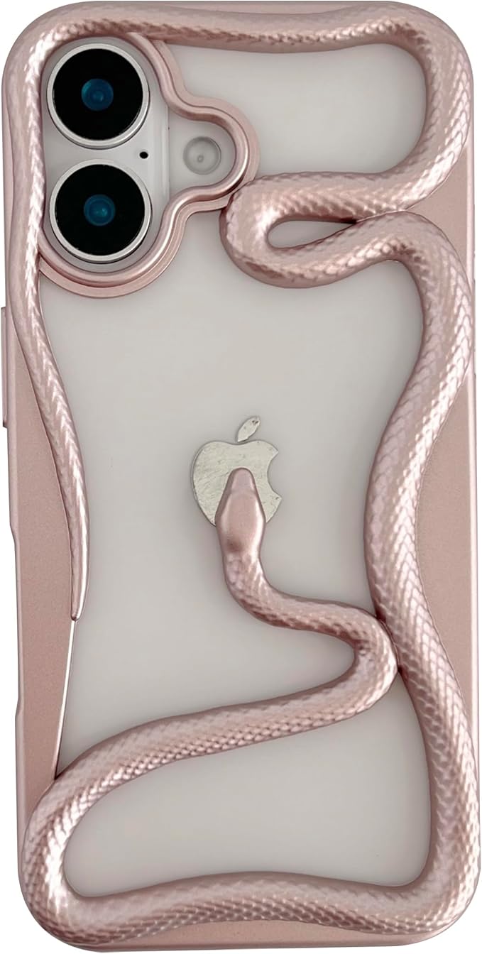 Matte & Glossy Snake Pattern iPhone Case