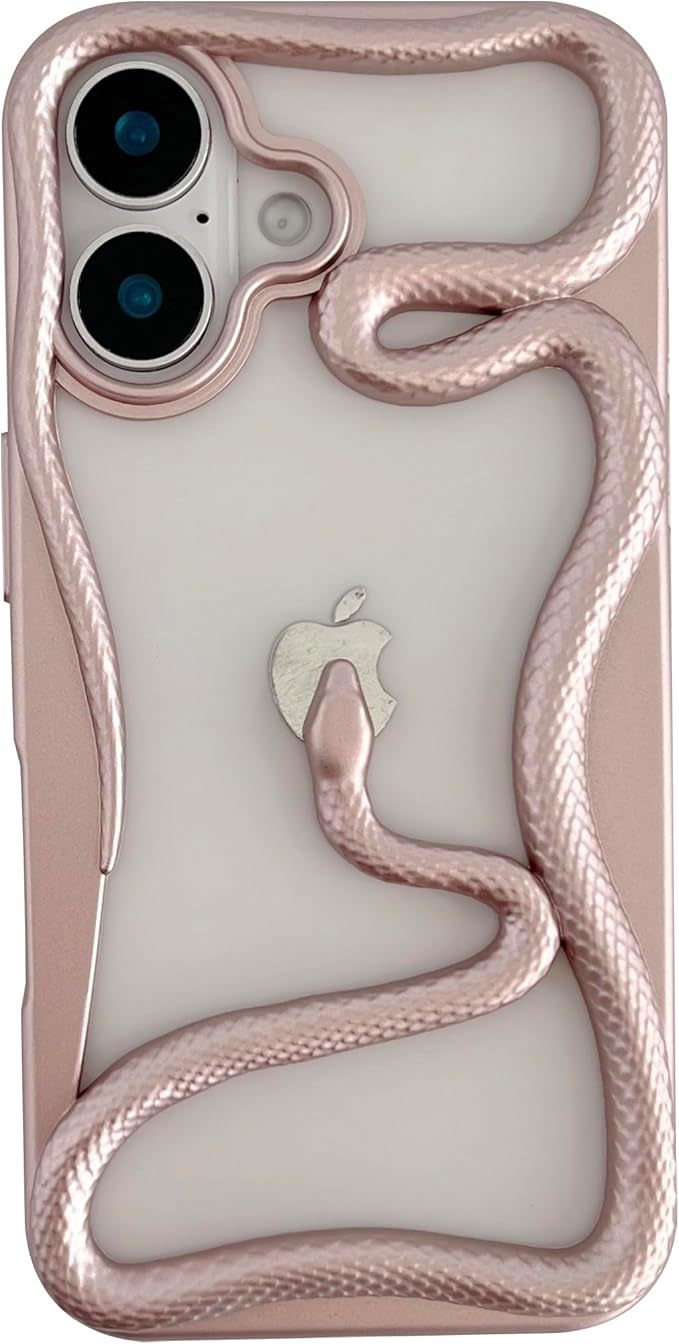Matte & Glossy Snake Pattern iPhone Case