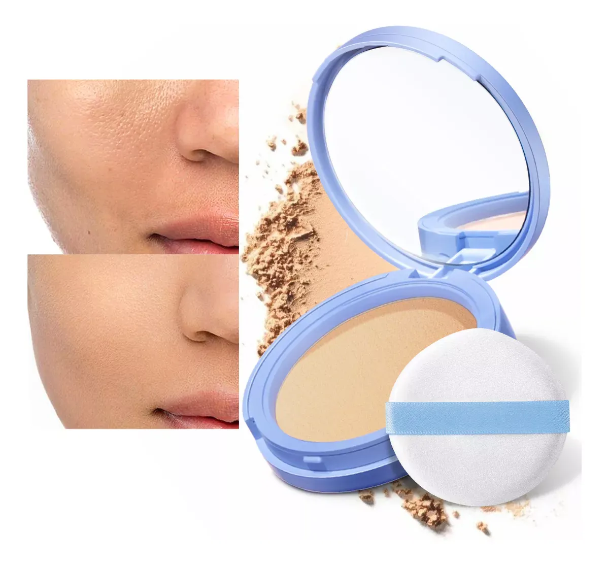 Sace Lady Base De Maquillaje Polvo Compacto Fijador Matte