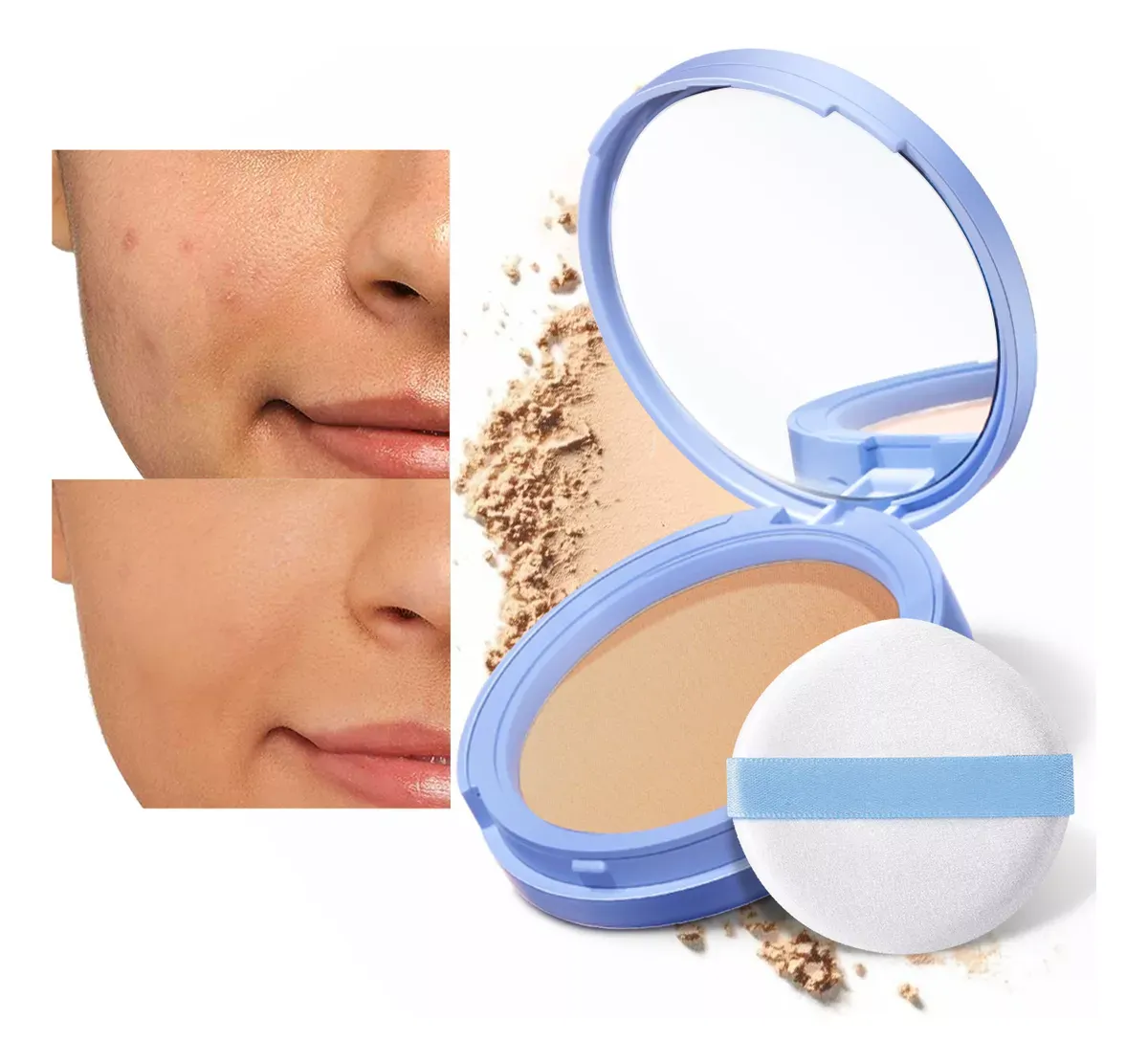 Sace Lady Base De Maquillaje Polvo Compacto Fijador Matte
