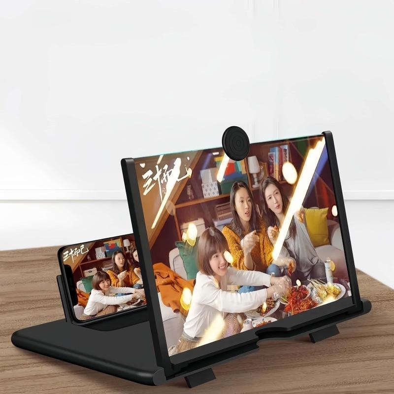 12"Mobile Phone Magnifier - Ultra-HD Screen Magnifier for Easy TV Viewing, Orientation for Landscapes Use Eye Protection Full-Screen Mobile Phone Magnification