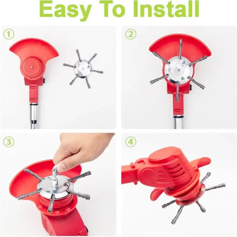 6 inch Steel Wire Rotary Brush Cutter Trimmer Head