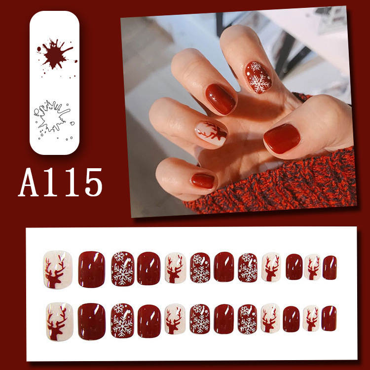 Christmas Pattern Nails-A115