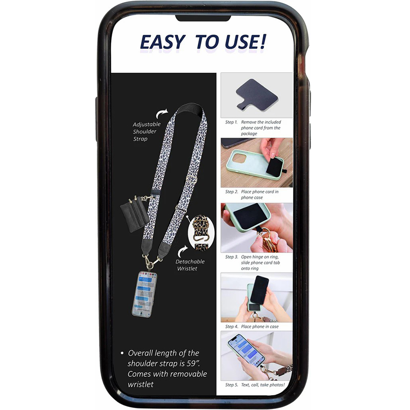 (🔥Last Day Promotion-50%OFF)💖Phone Strap with Zippered Pouch