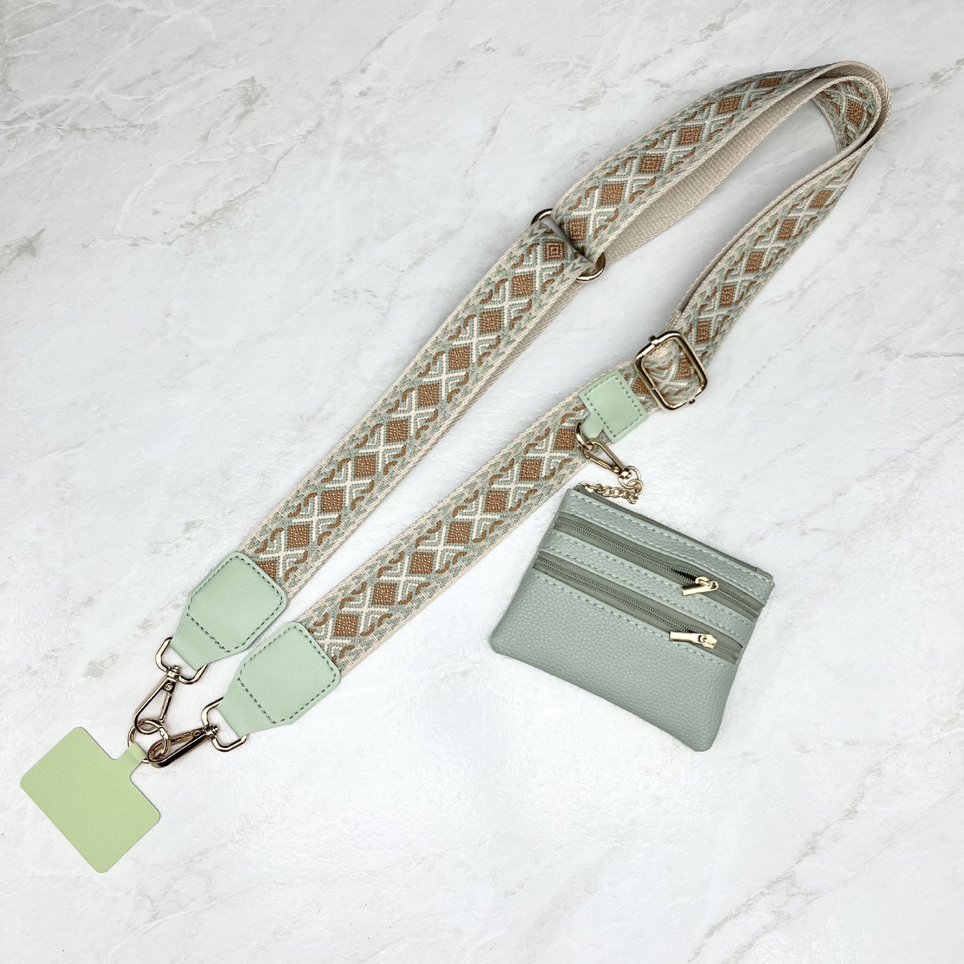 (🔥Last Day Promotion-50%OFF)💖Phone Strap with Zippered Pouch