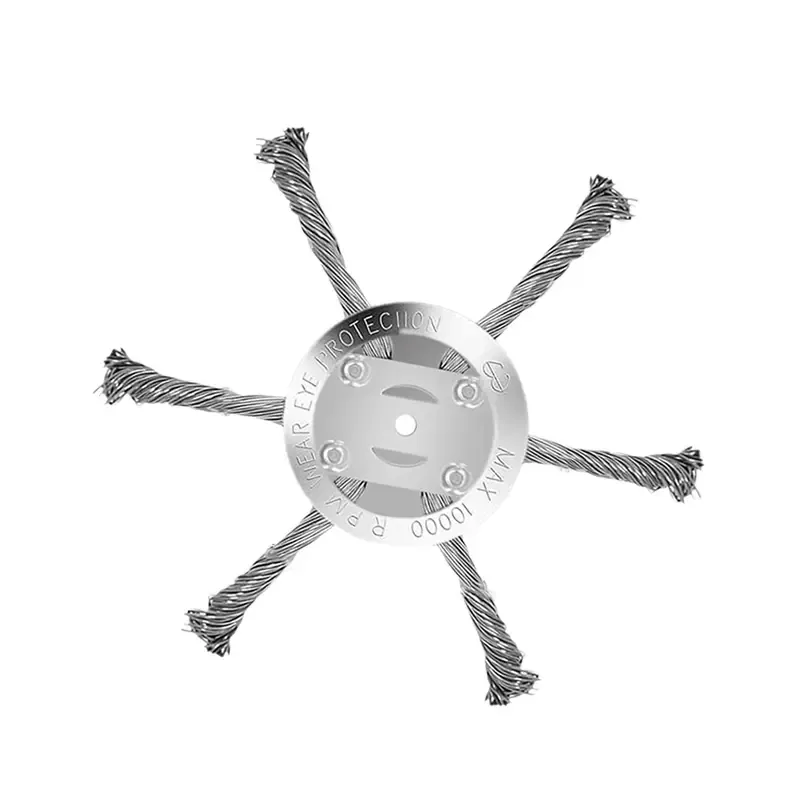 6 inch Steel Wire Rotary Brush Cutter Trimmer Head