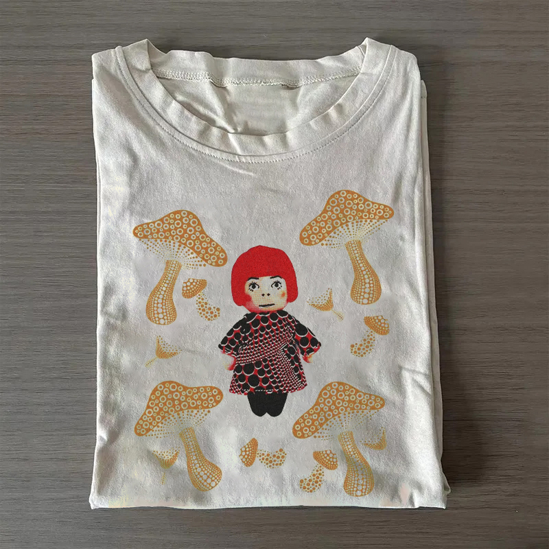 Yayoi Kusama Mushroom Graphic T-Shirt