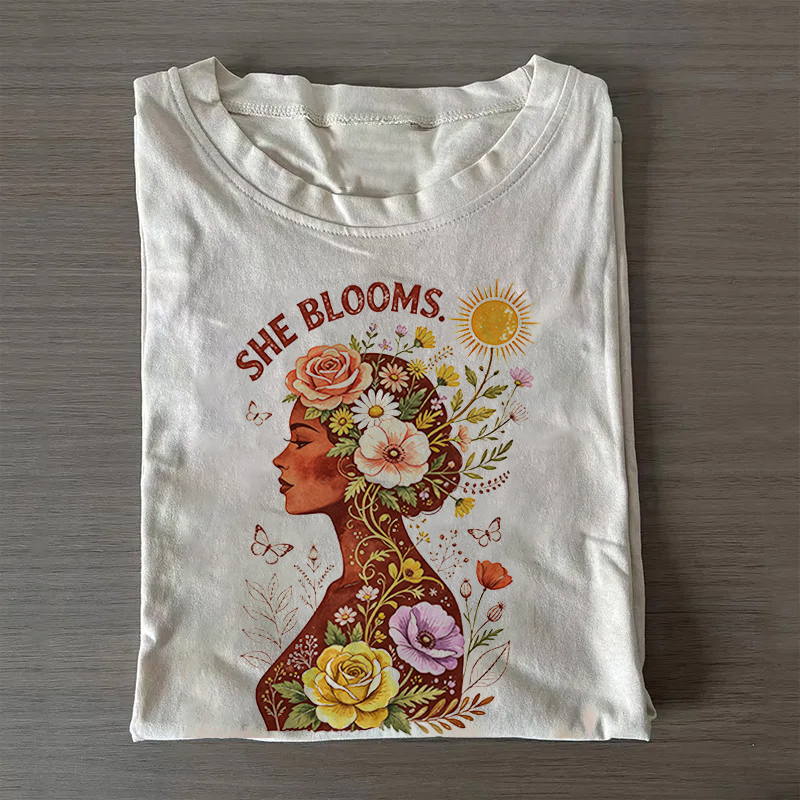 She Blooms, She Becomes Shirt
