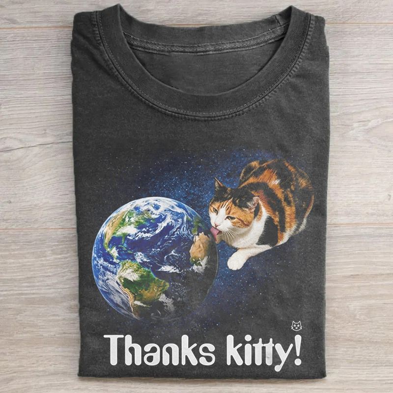 Thanks Kitty Cosmic Shirt