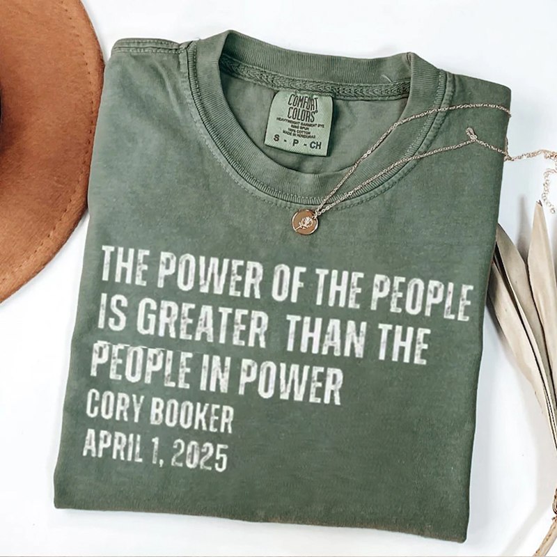 Cory Booker Quote Power Of The People T-shirt