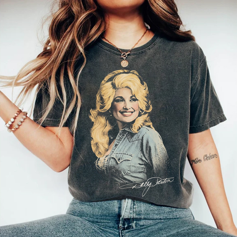 Dolly Parton Signature Vintage Music Shirt