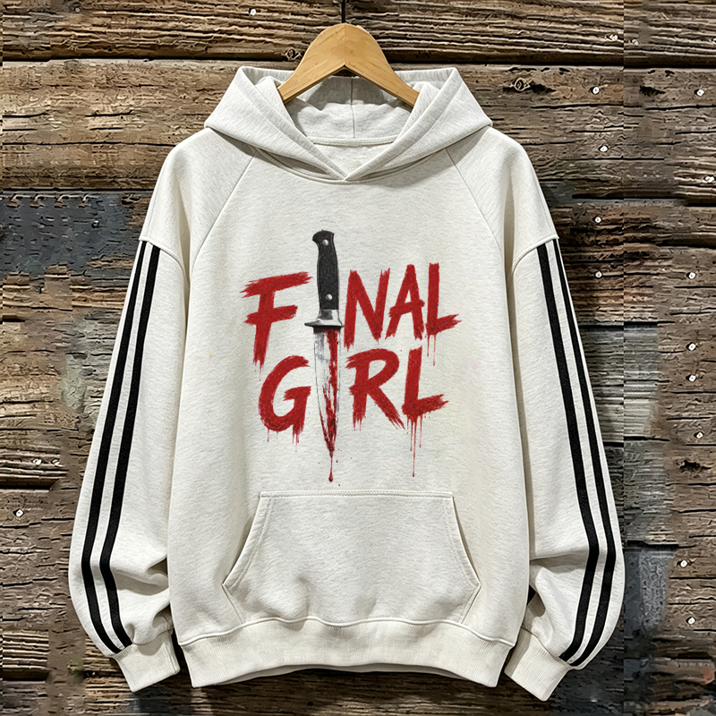 Vintage Final Girl Halloween Hoodie