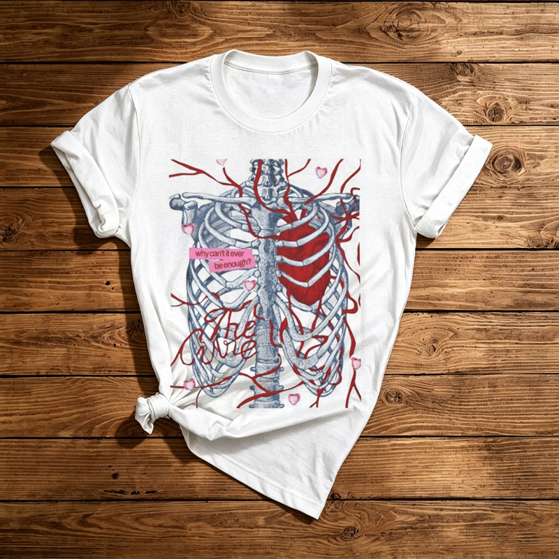 Olivia The Cure skeleton Graphic Shirt