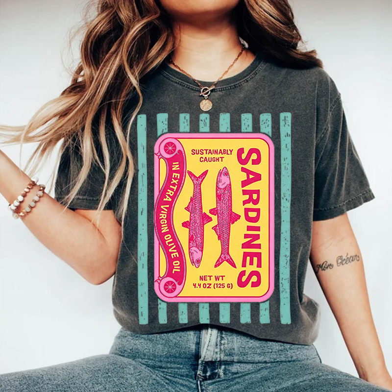Vintage Sardines Graphic Shirt