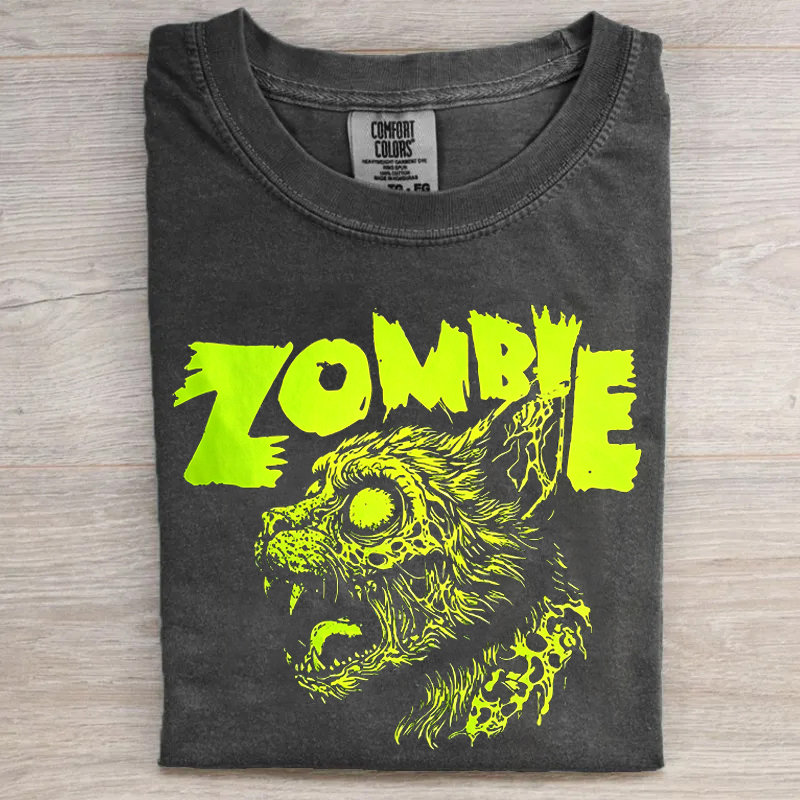 Cat Zombie Halloween T-Shirt