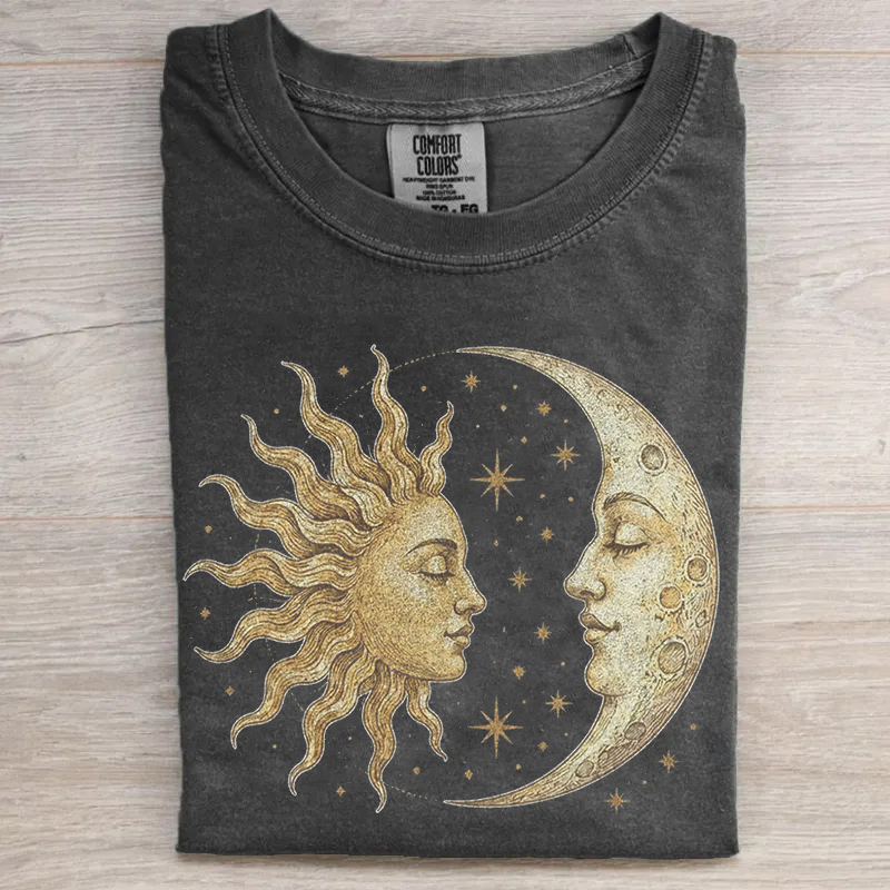 Vintage Sun Moon Celestial Shirt