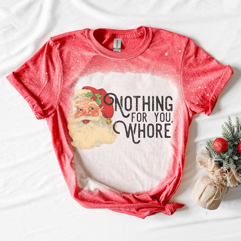 Nothing For You Whore Bleached T-shirt