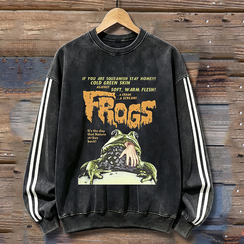 Retro Horror Graphic Sweatshirt