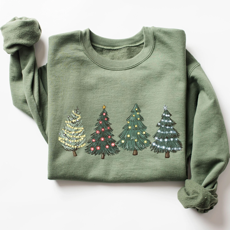 Green Tree Christmas Sweatshirt