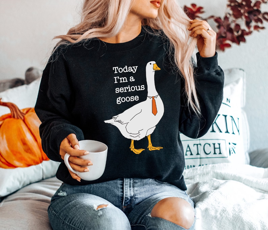 Today I'm A Serious Goose Sweatshirt
