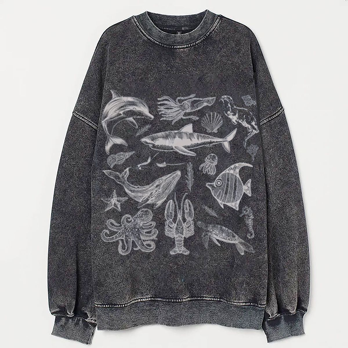 Vintage 90s Tattoo Sea Animal T-Shirt/Sweatshirt