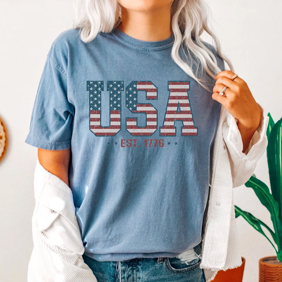 Retro USA Est 1776 T-shirt