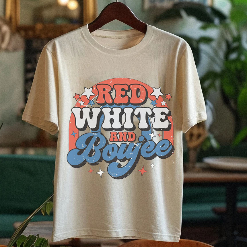 Retro Groovy 4th of July T-shirt