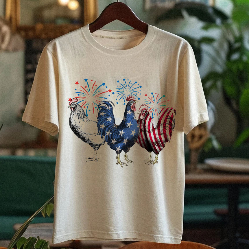 4th of July Chicken T-shirt