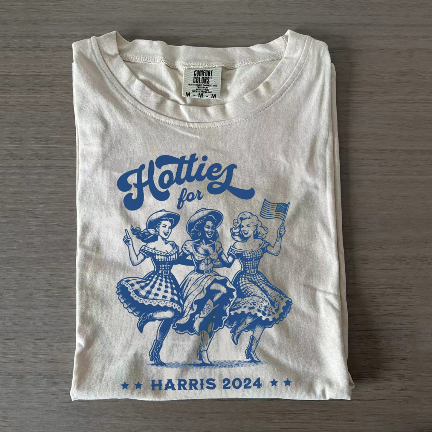 Retro Hotties for Harris Comfort Colors T-shirt