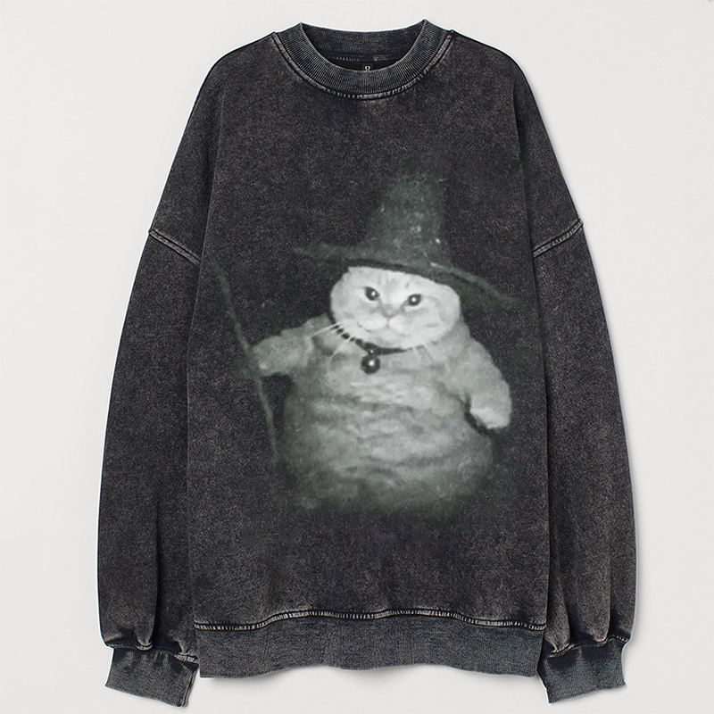 Wizard Cat Vintage T-shirt/Sweatshirt