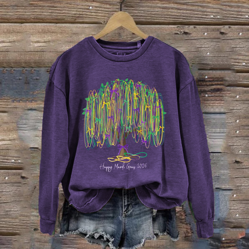 Retro Style Mardi Gras Sweatshirt