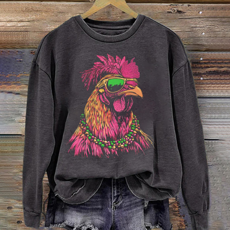 Retro Style Mardi Gras Sweatshirt