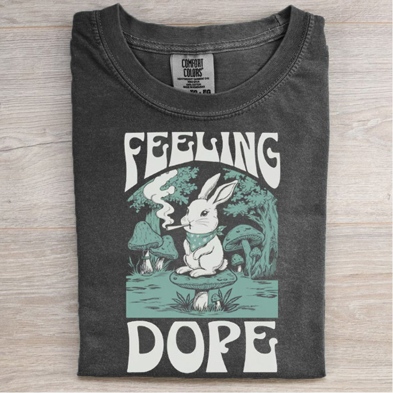 Vintage Funny Bunny Easter T-shirt