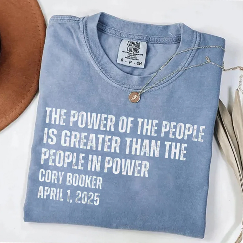Cory Booker Quote Power Of The People T-shirt
