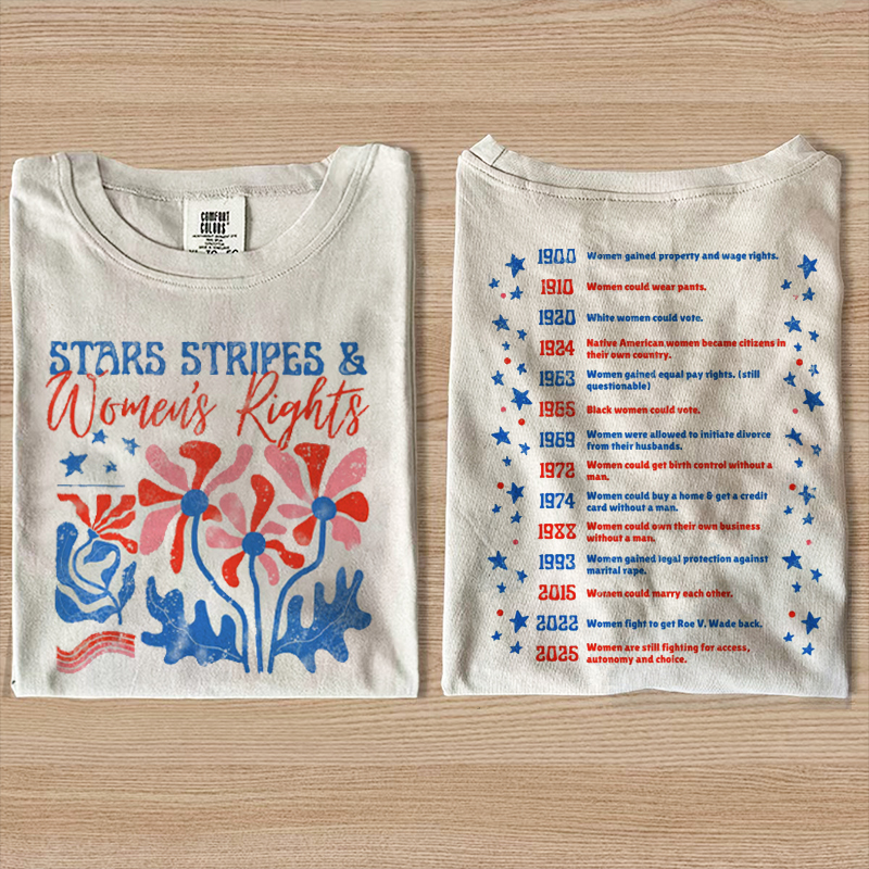 Stars Stripes and Women's Rights T-shirt