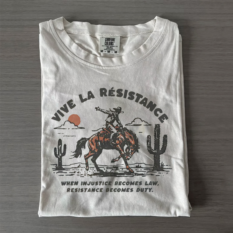 Retro Cowgirl Protest T-shirt