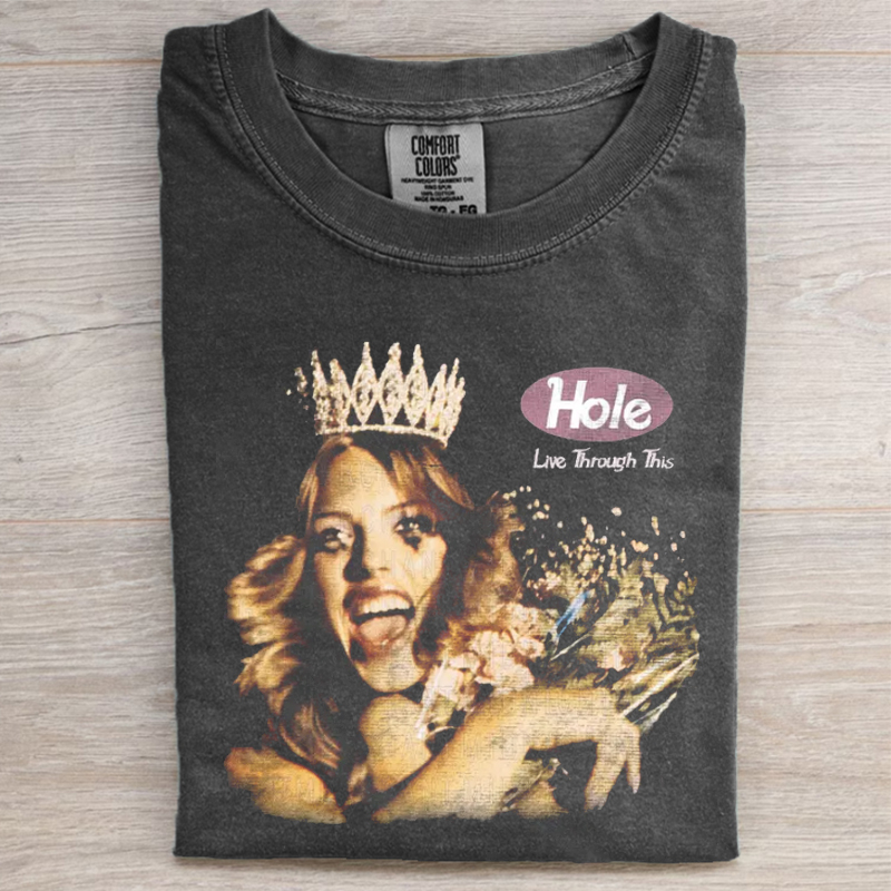 Hole Live Through this T-shirt