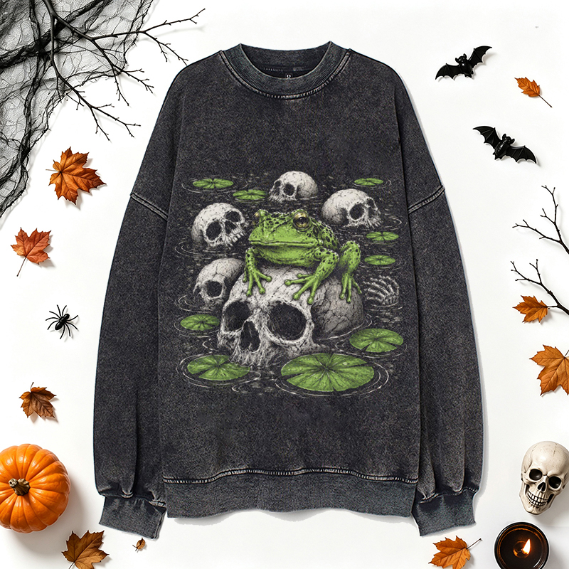 Poison Dart Frog Skull Sweatshirt