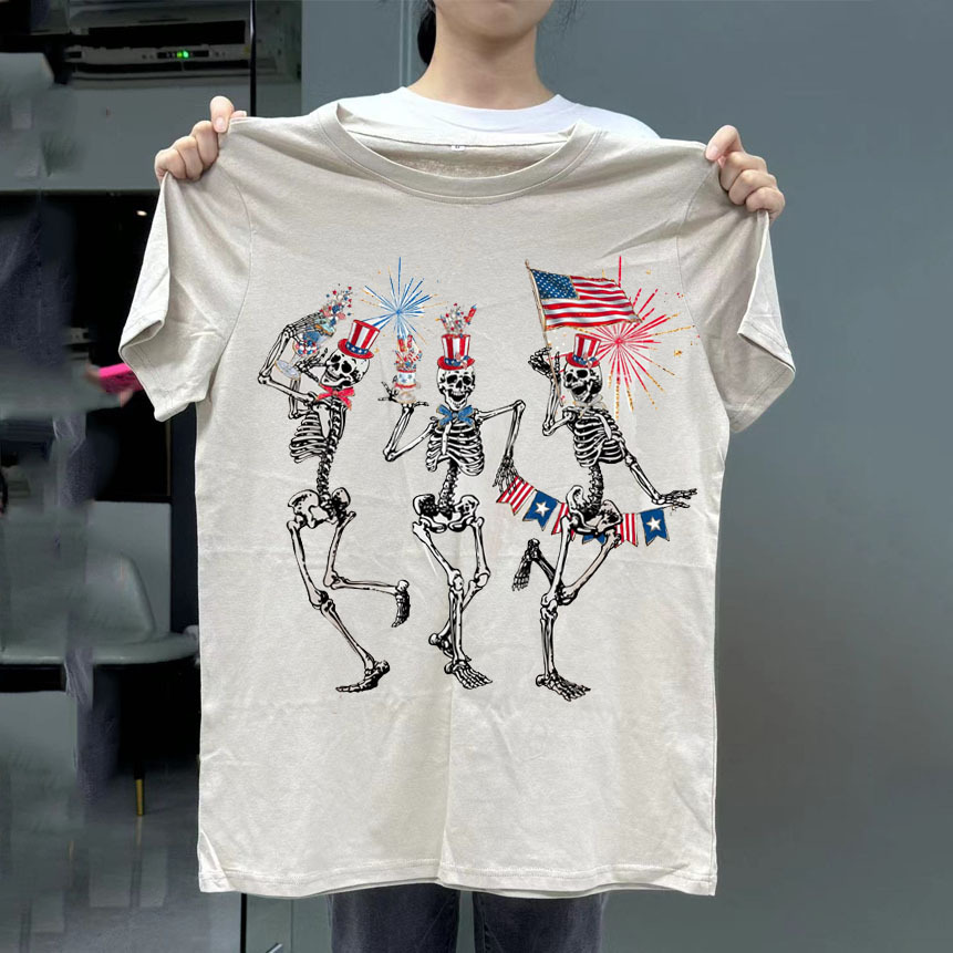 4th of July Skellies T-shirt