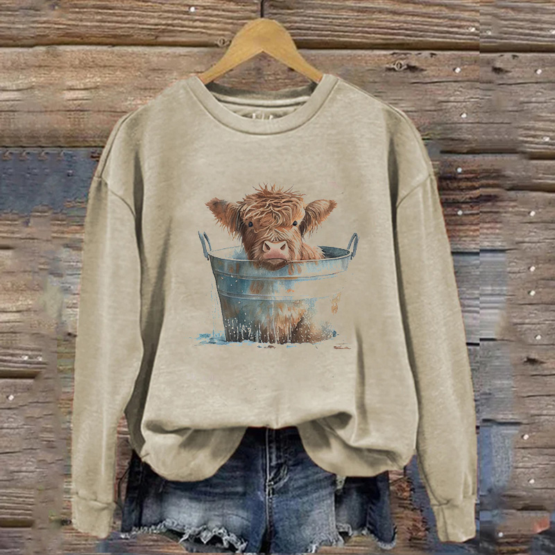 Highland Cow Country Sweatshirt