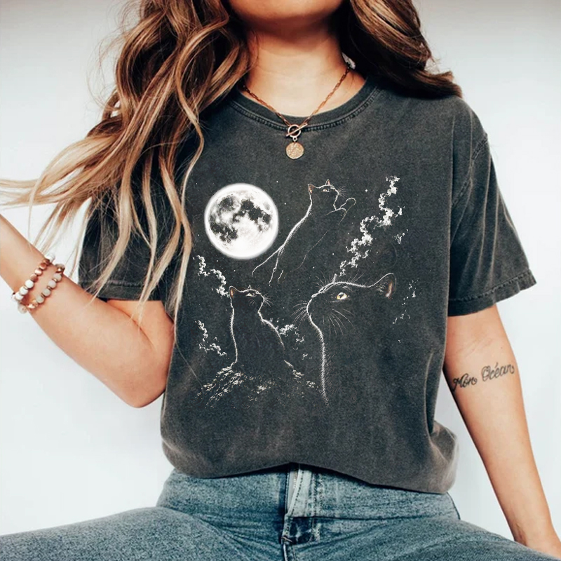 Black Cats Vintage 90s Graphic Shirt