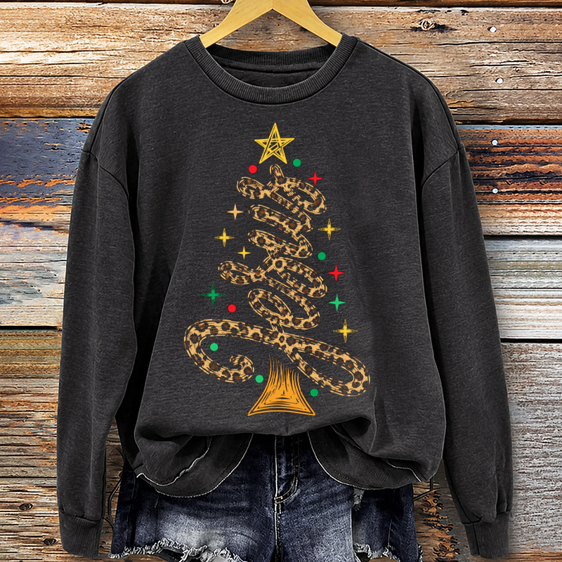 Leopard Christmas Jesus Sweatshirt 