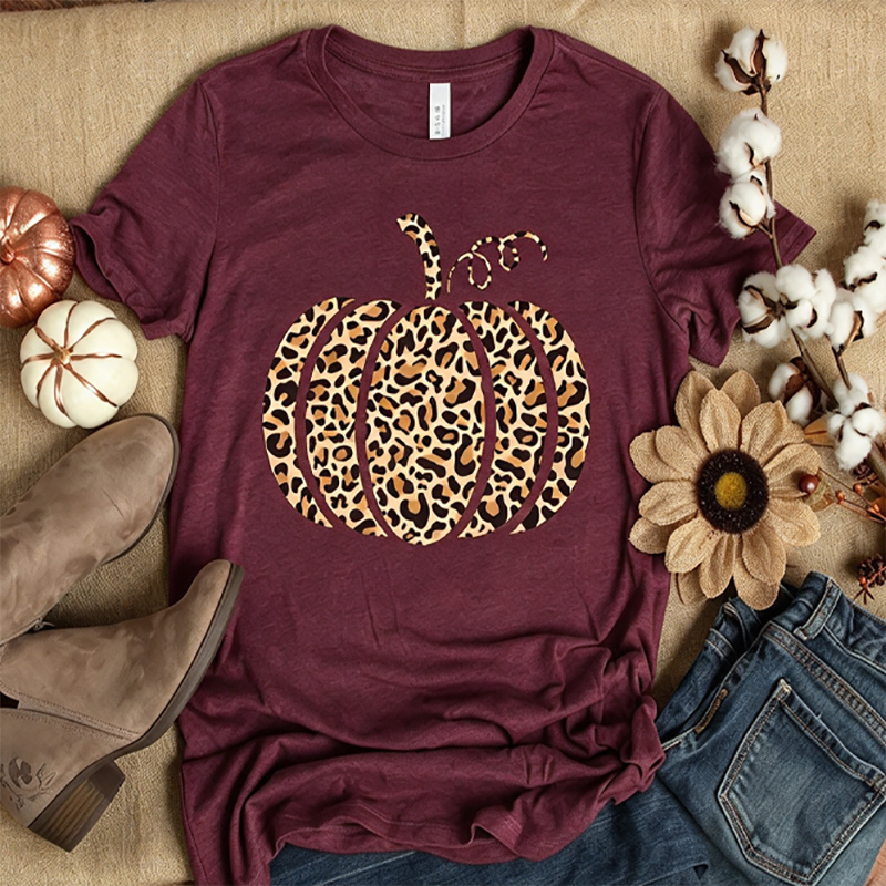 Leopard Pumpkin Shirt
