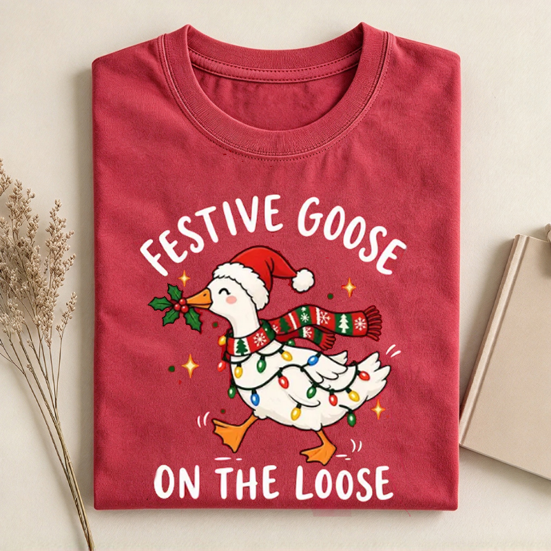Festive Goose On The Loose Shirt