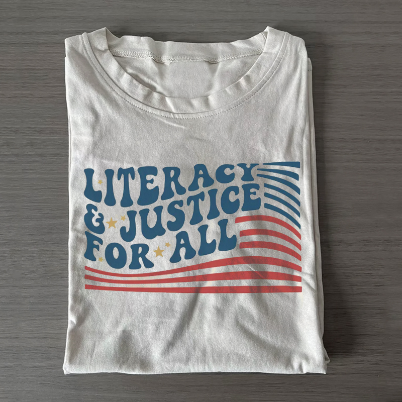 Literacy And Justice For All T-shirt