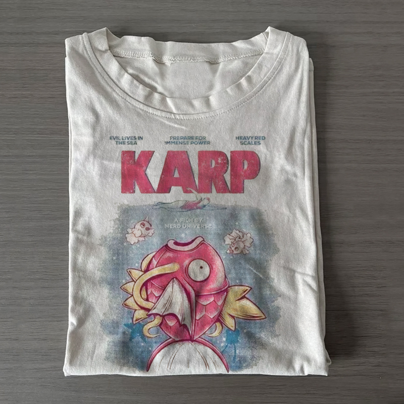 Jaws Movie Poster Magikarp T-shirt