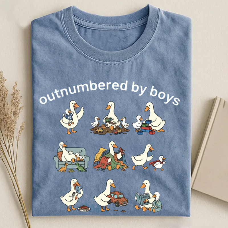 Funny Boy Mom Goose T-shirt