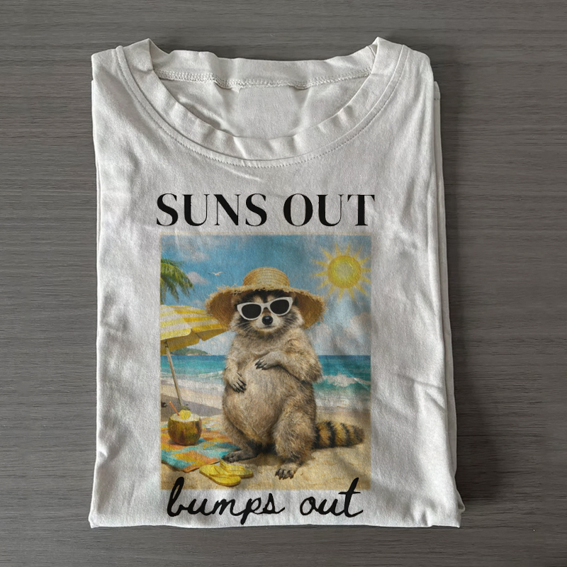 Feral Summer Pregnancy Announcement T-shirt
