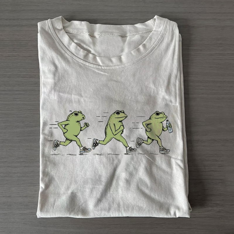 Funny Jogging Frogs T-shirt